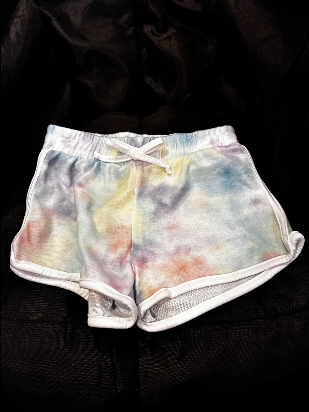 Tie-Dye Pastel Girls Drawstring Shorts